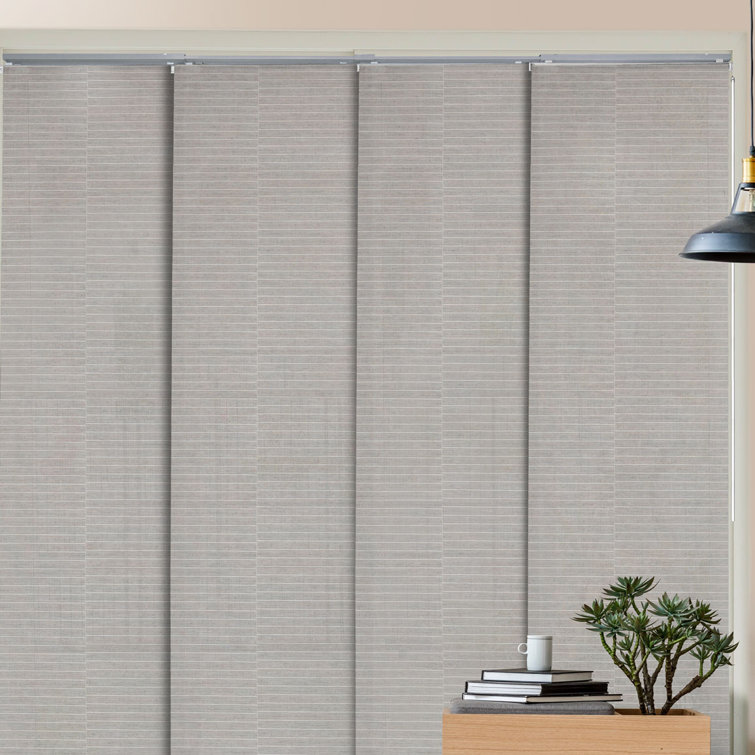 Symple Stuff Deluxe Adjustable Sliding Panel Track Blind 45.8" 86" W X